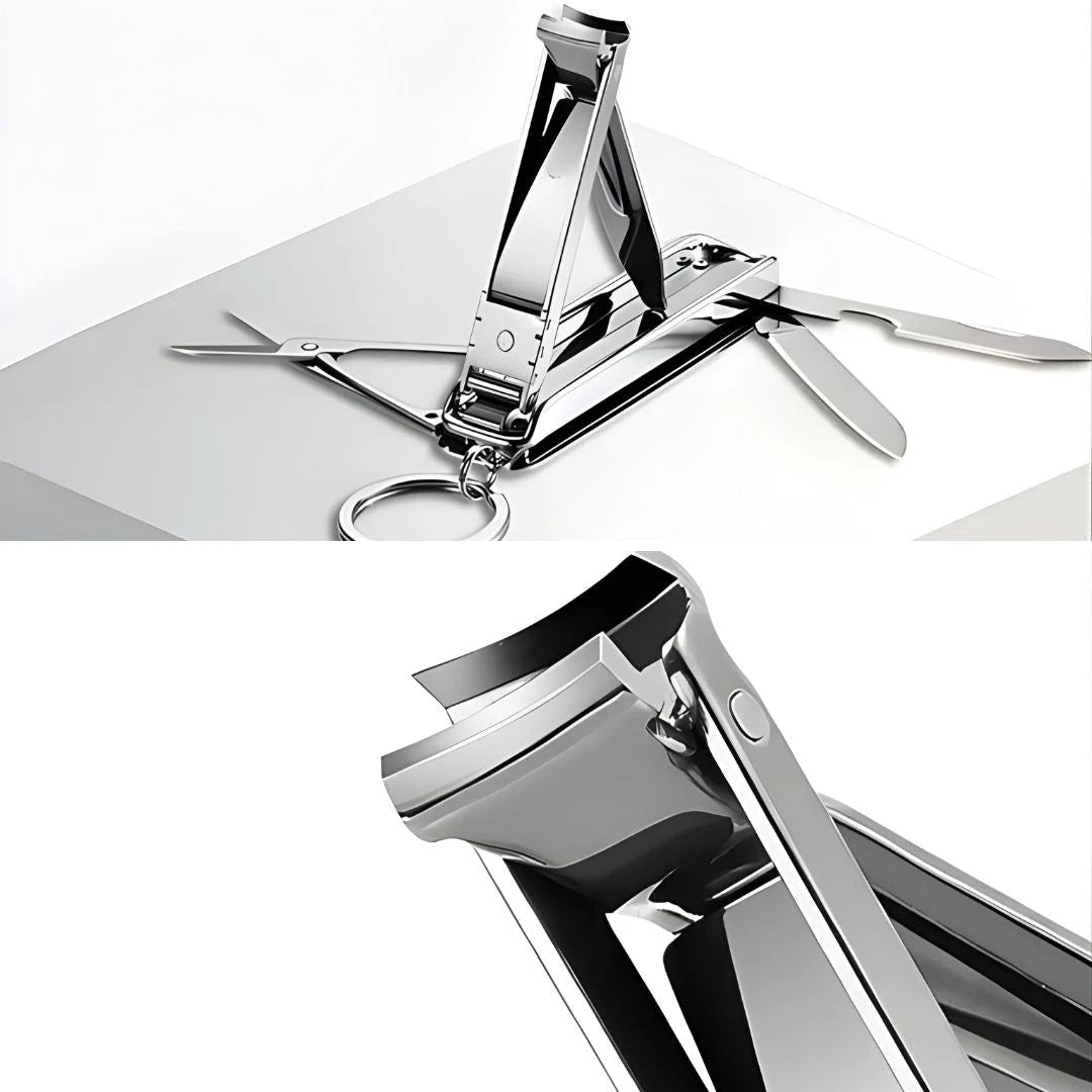 Function Nail Clipper Tool – 6-in-1 Grooming Gadget – Premium Stainless Steel – Compact Travel Carry for Busy Professionals Bowlift by Bowlift