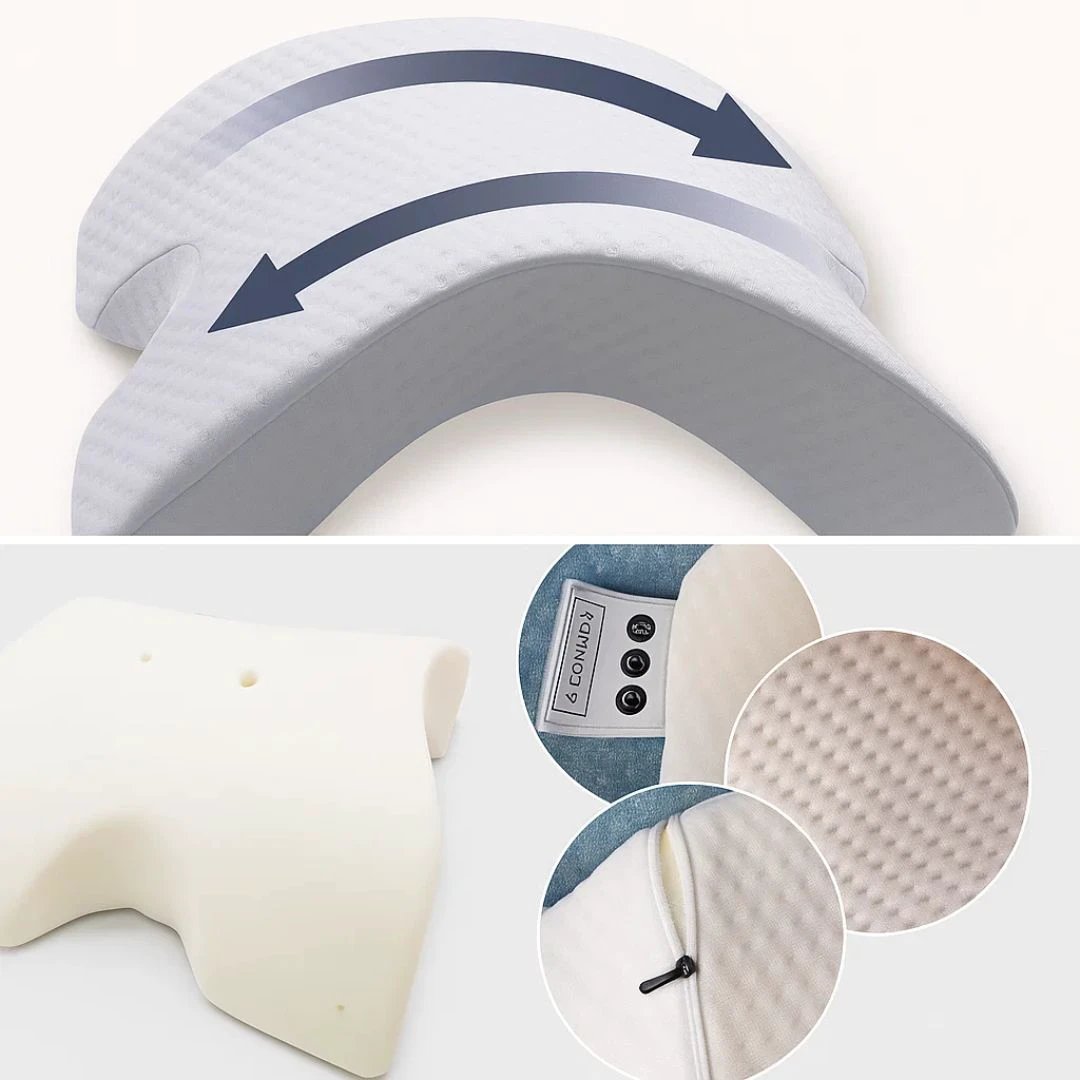 Spine Relief & Posture Alignment – Contour Memory Foam – Pain-Free Deep Sleep Support Bowlift by Bowlift