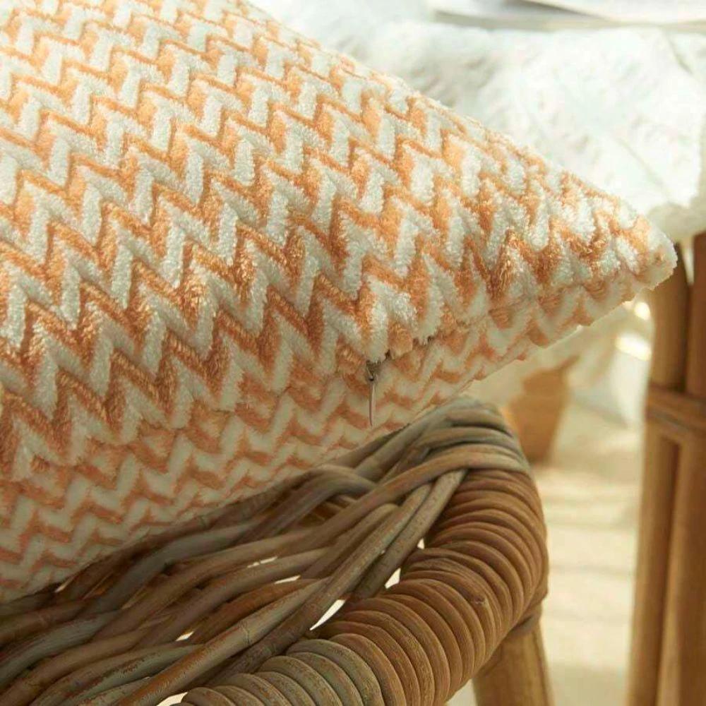 Lush Chevron Cushion Covers by Casa & Beyond