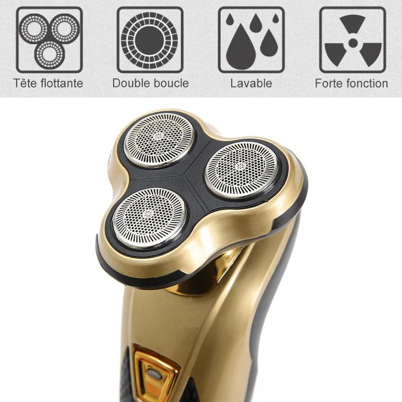 3-in-1 rechargeable multifunctional shaver for men by Bowlift