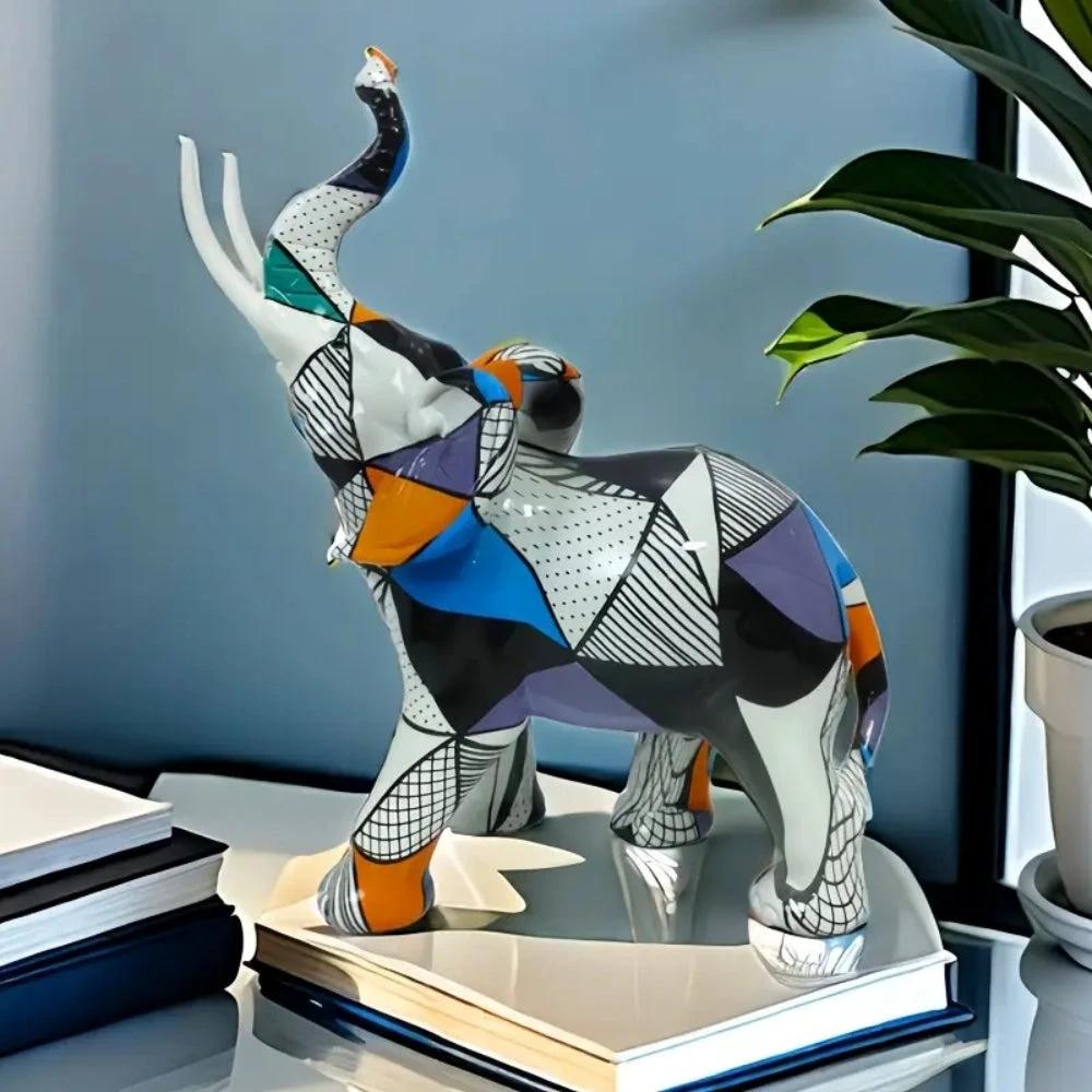 Luxury Abstract Elephant Figurine by Casa & Beyond