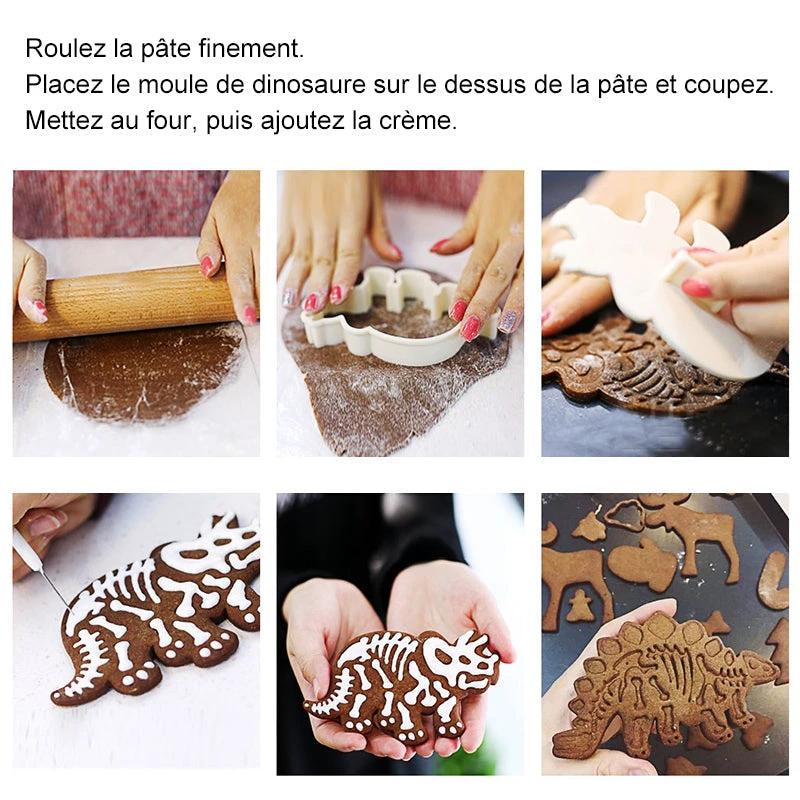 Dinosaur Cookie Cutters (Set of 3) by Bowlift
