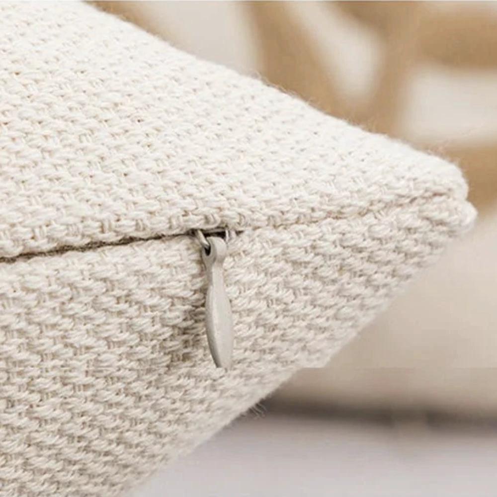 Leaf Embroidery Cushion Cover by Casa & Beyond