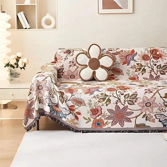 Country Charm Floral Throw by Casa & Beyond