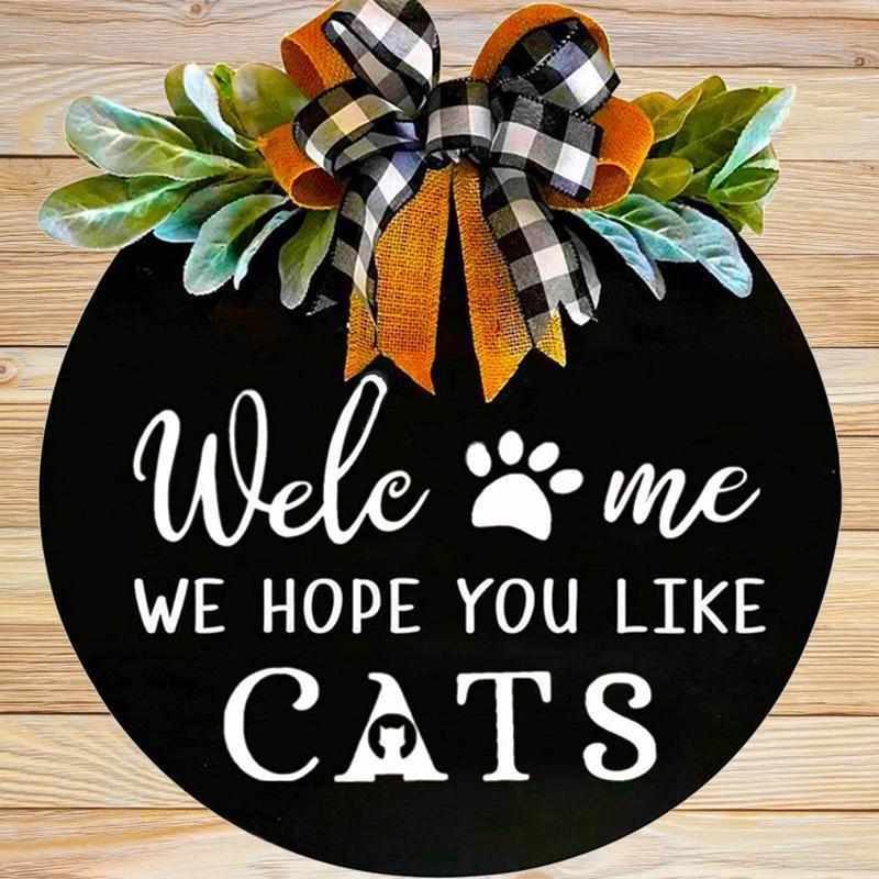 Wood Welcome Sign with Animals by Bowlift
