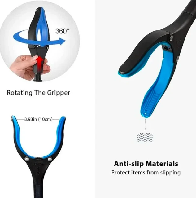 Newly Upgraded Foldable Grabber With 360° Swivel Clip by BowLift