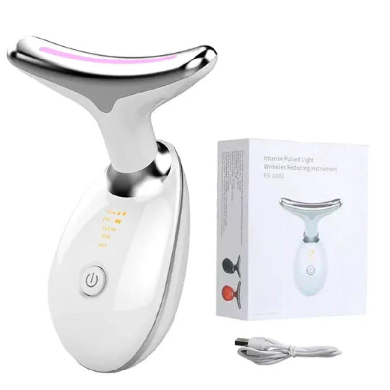 Anti-wrinkle facial tightening massager with LED light therapy for face and neck Bowlift by Bowlift