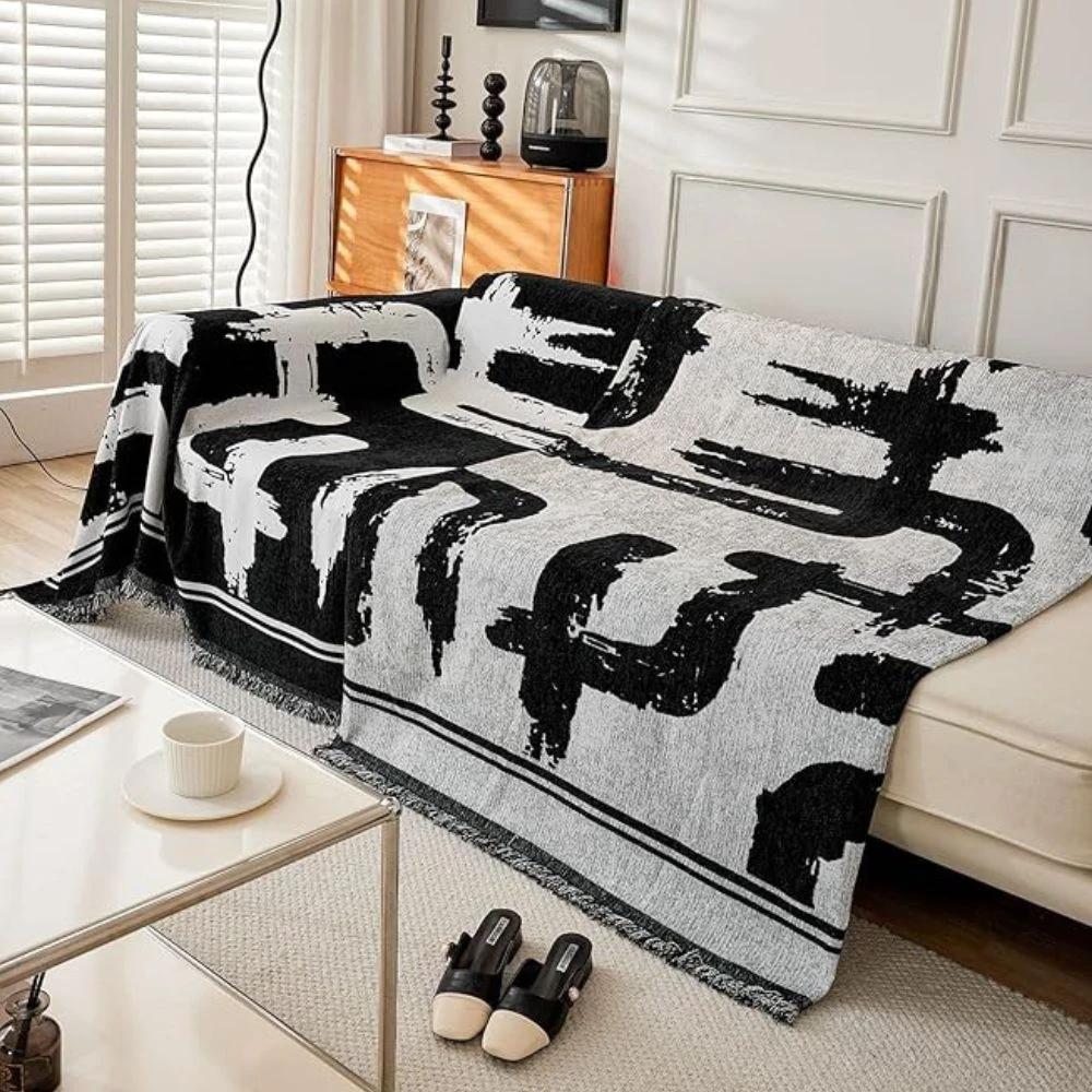Brushstroke Art Sofa Cover by Casa & Beyond
