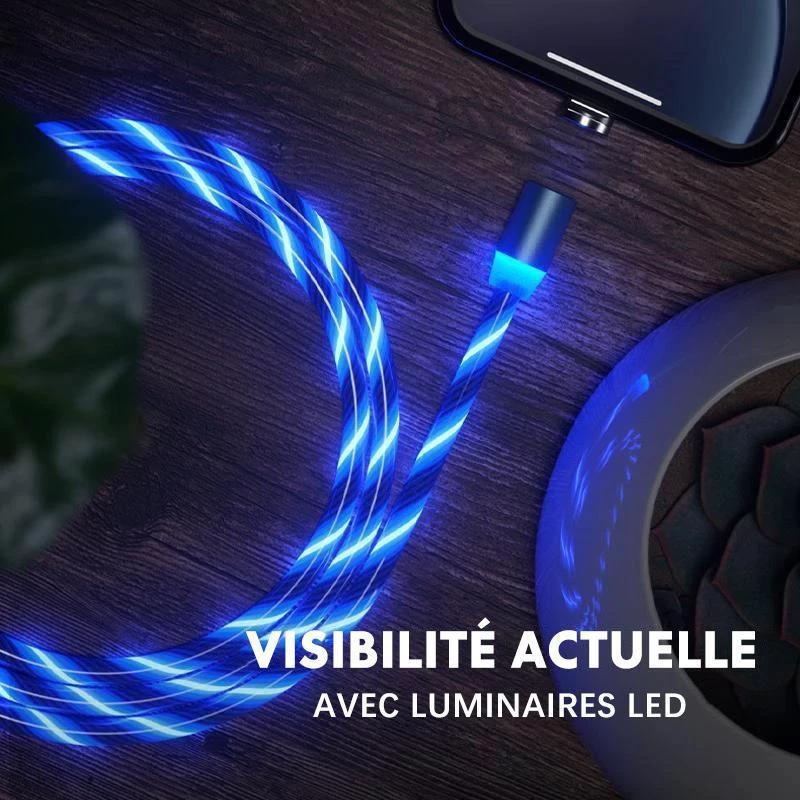 Magnetic USB charging cable with LED by Bowlift