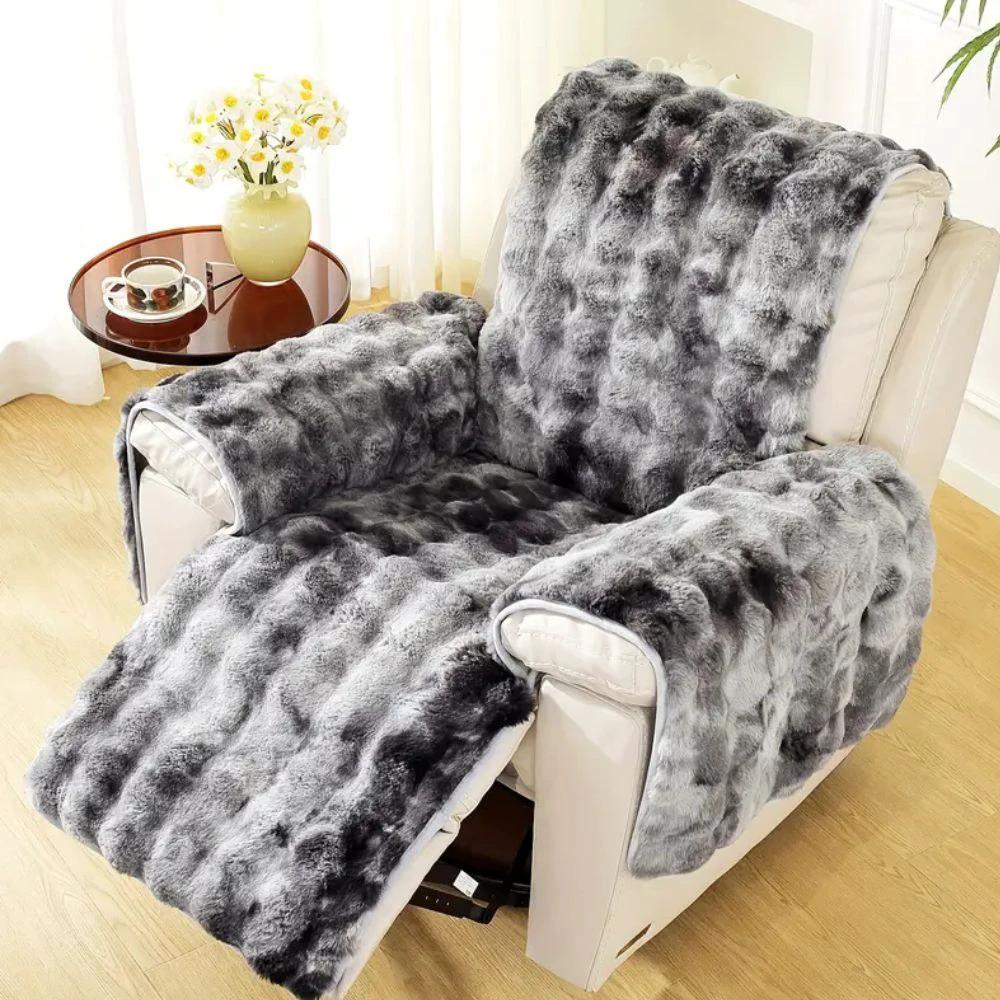 Velvet Plush Recliner Sofa Cover by Casa & Beyond