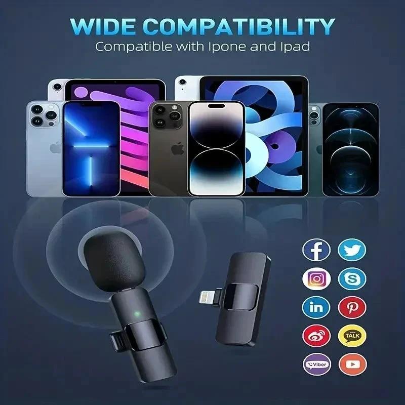 Professional Wireless Lavalier Microphone - Cordless & Omnidirectional Mic Bowlift by Bowlift