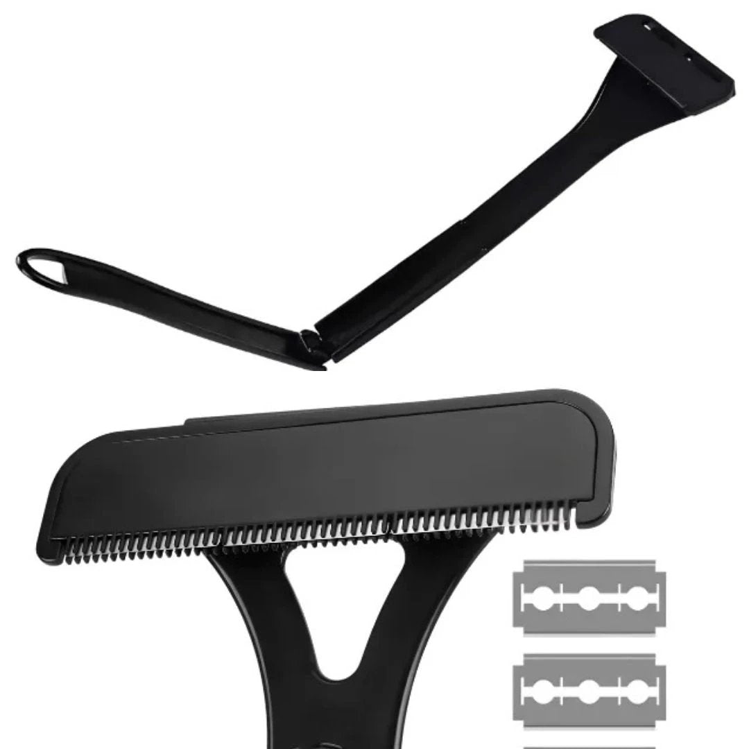 Extra-Long Handle Reach – Sharp Stainless Blades – Smooth Pain-Free Shave – Effortless DIY Grooming for Men Bowlift by Bowlift