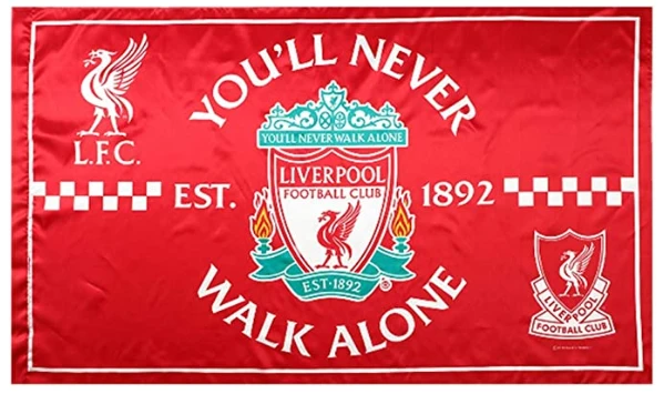 Liverpool FC Flag-3x5 FT Banner-100% polyester-2 Metal Grommets by flagsshop