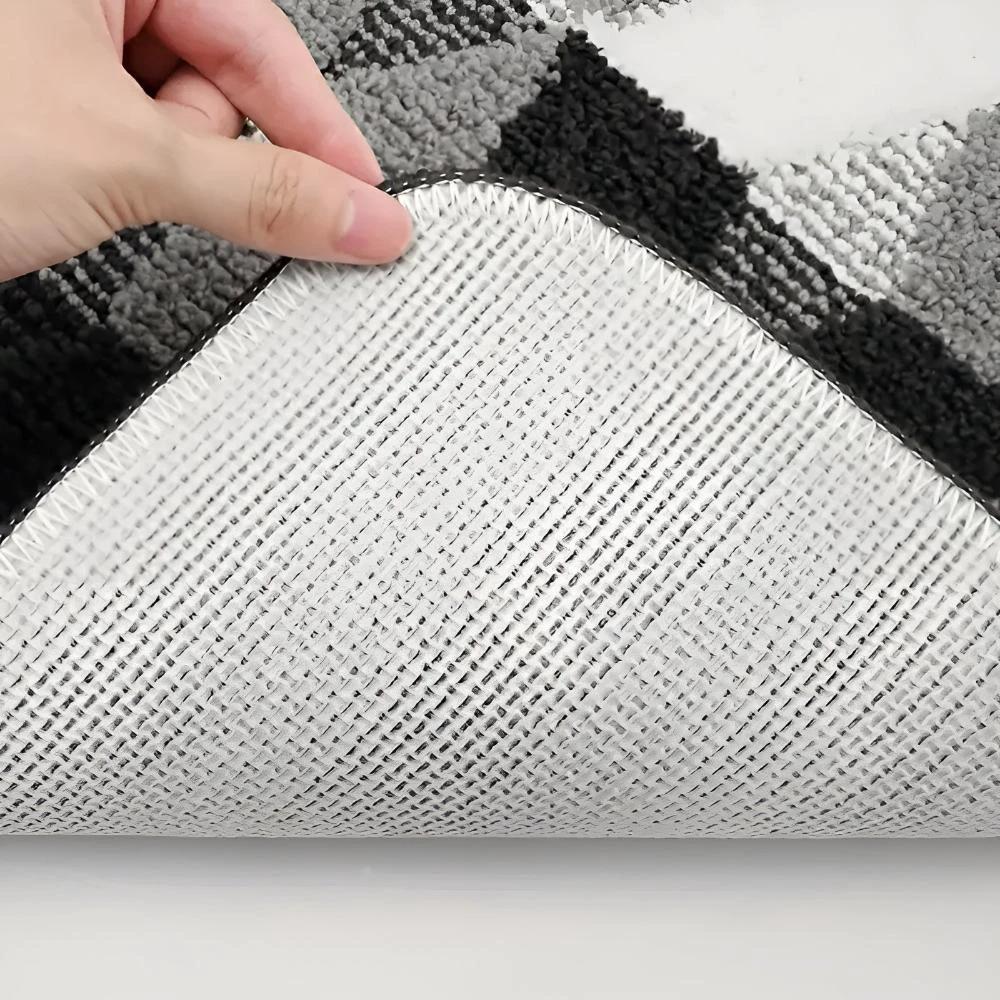 Soft Microfiber Non-Slip Geometric Rug by Casa & Beyond