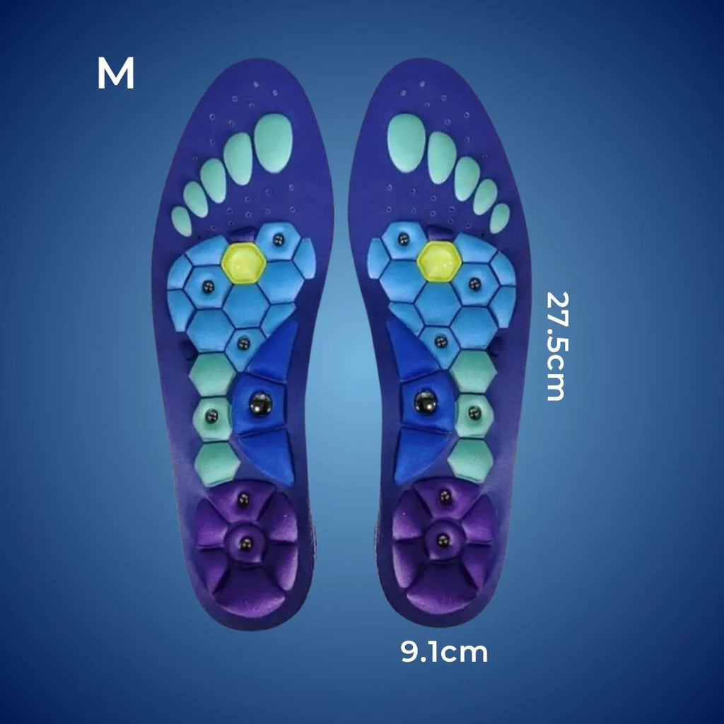 SoleRelief Magnetic Acupressure Insoles | Pain Relief - Improved Circulation - Stress Reduction - Posture Support Insoles Bowlift by Bowlift