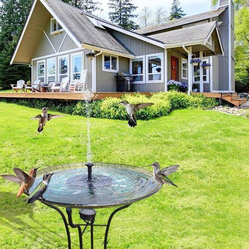 Solar fountain pump for outdoor use by Bowlift