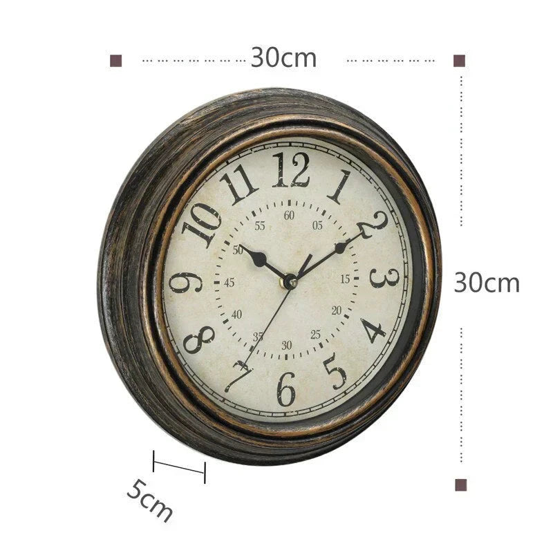 RusticCharm Vintage Wall Clock Bowlift by Bowlift