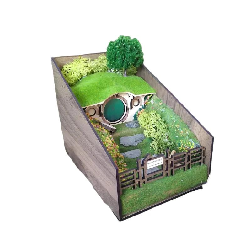 Handcrafted decorative book holders with micro landscape design Bowlift by Bowlift