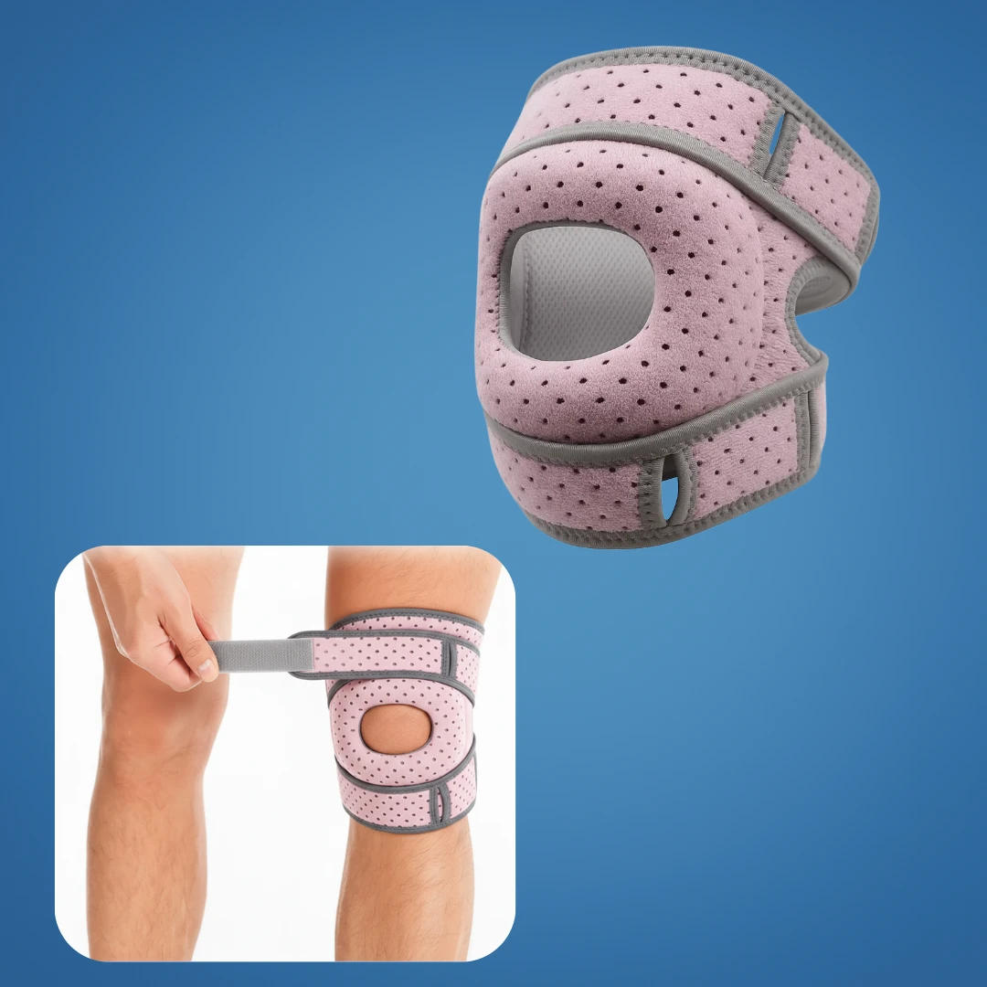 Knee Pain Relief – Breathable Elastic Support – Adjustable Non Slip Strap – Running Training Daily Use Bowlift by Bowlift