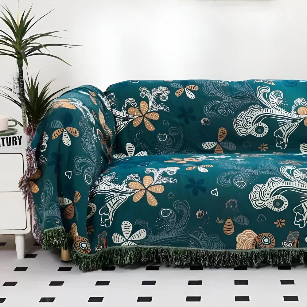 Exotic Floral Throw Blanket by Casa & Beyond