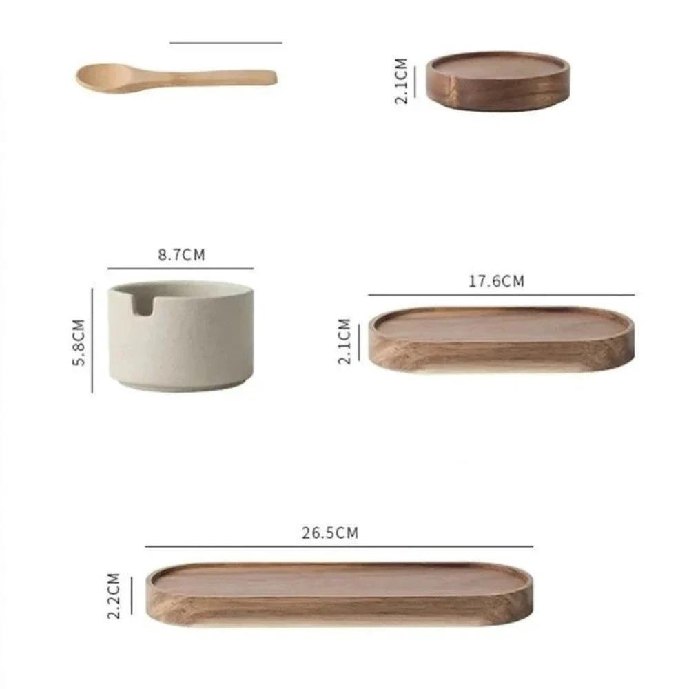 Rustic Ceramic Seasoning Jar Set by Casa & Beyond