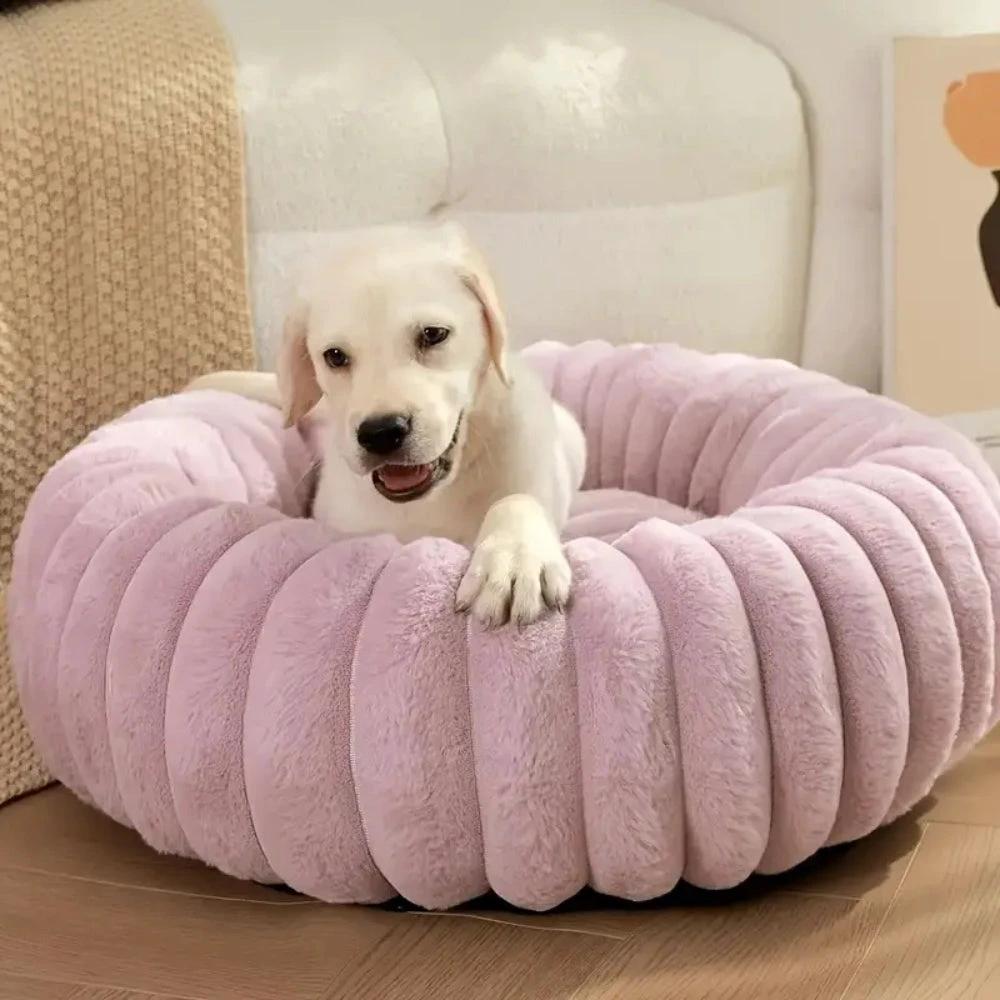Purrfectly Plush Round Pet Bed by Casa & Beyond