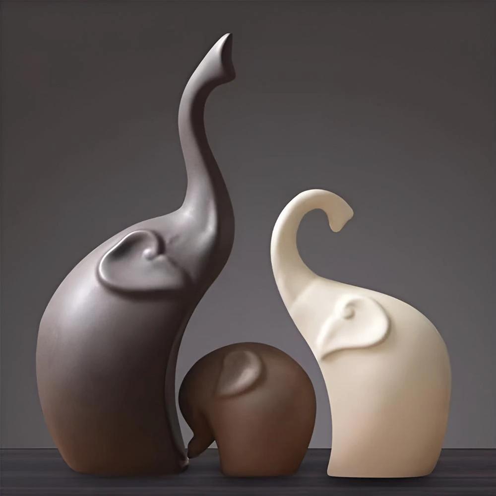 Modern Grace Elephant Sculptures by Casa & Beyond