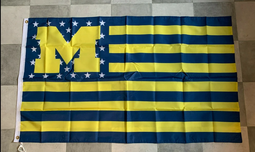Michigan Wolverines Flag-3x5 FT NCAA University of Michigan Banner-100% polyester by flagsshop