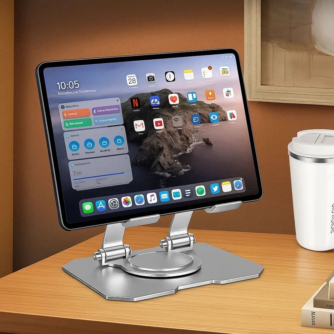 DeskEase | Adjustable Tablet Stand – Ergonomic Comfort – Foldable Anti‑Slip Design – Ideal for Work, Study, Travel & Video Calls Bowlift by Bowlift