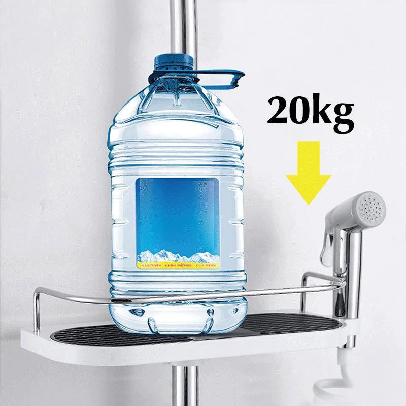 Multifunctional shower shelf by Bowlift