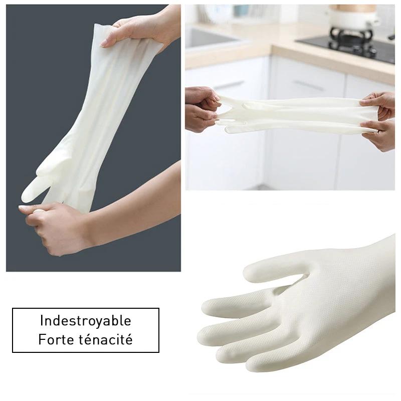 Robust velvet kitchen gloves (4 pairs) by Bowlift