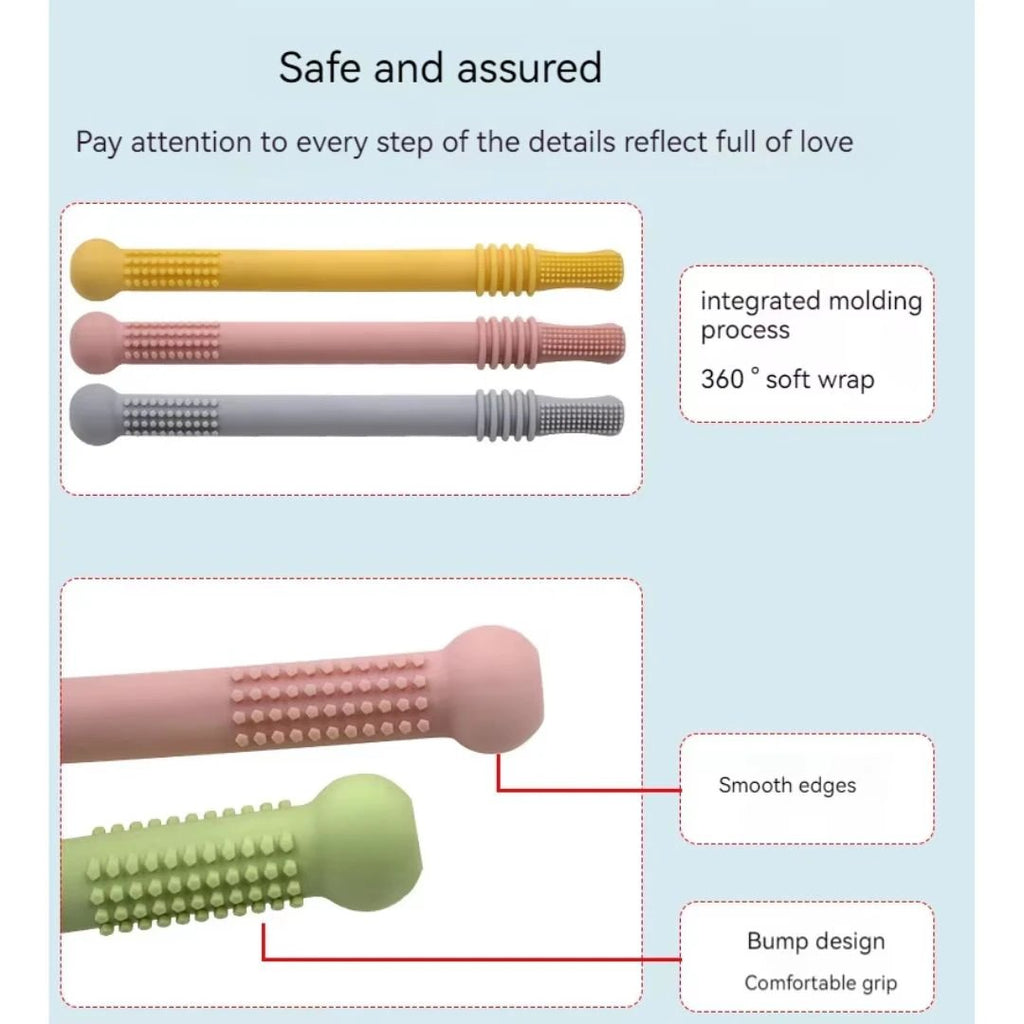 Teething tubes for babies – Reusable silicone teething aid by BowLift