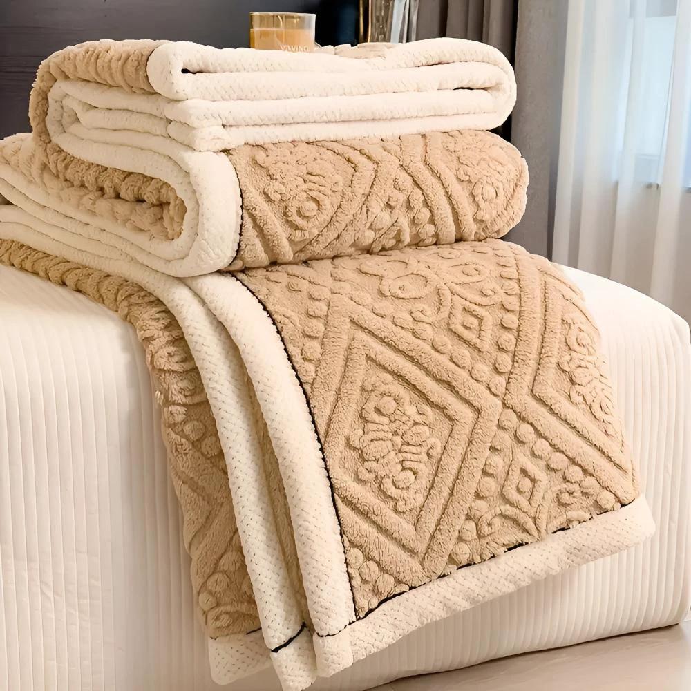 Velvet Mandala Sherpa Blanket by Casa & Beyond