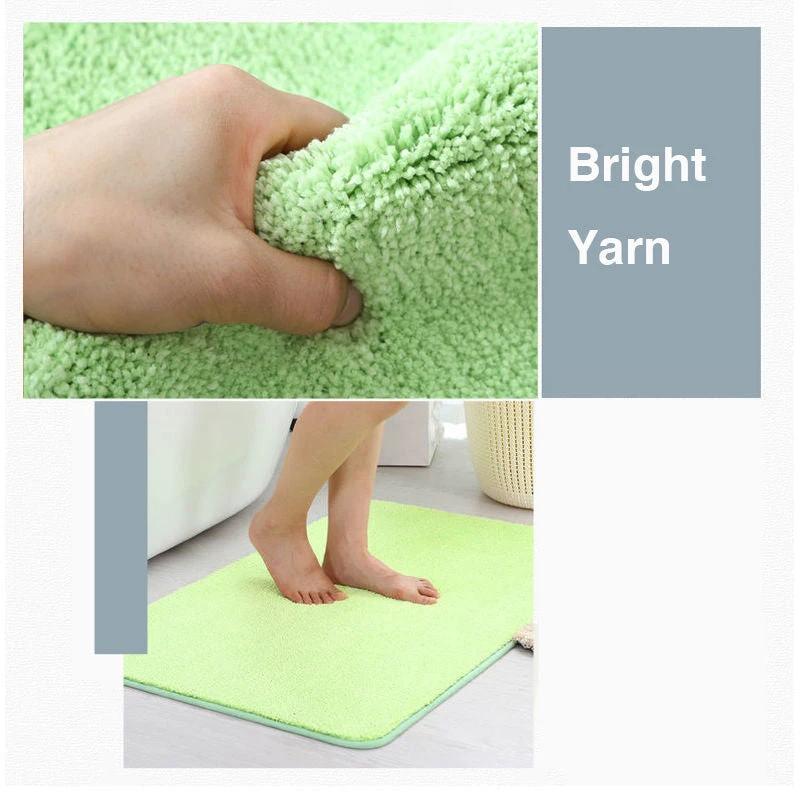 Feblilac Solid Color Tufted Bath Mat, Multiple Sizes Bath Mat, Pure Non-Slip Bath Mat by BowLift