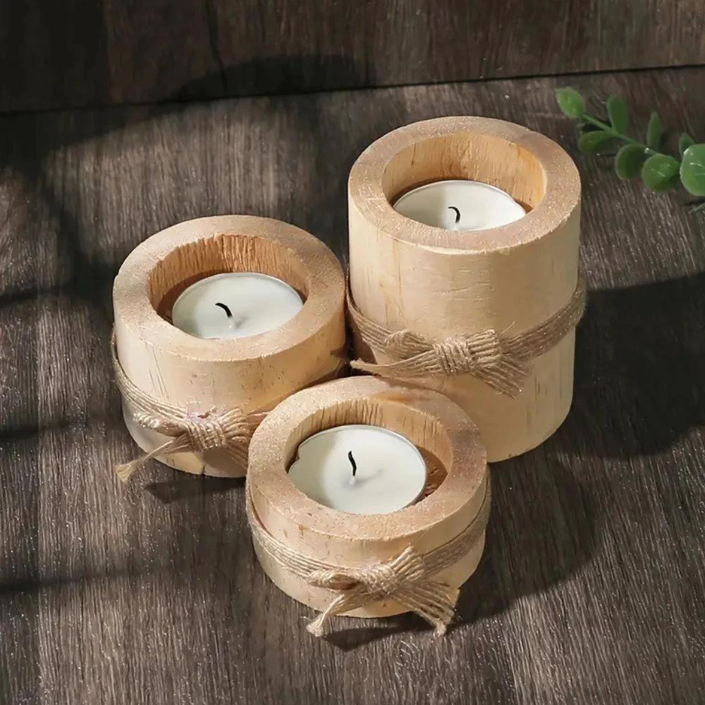 Bamboo Essence Candle Holders | 3 sets by Casa & Beyond