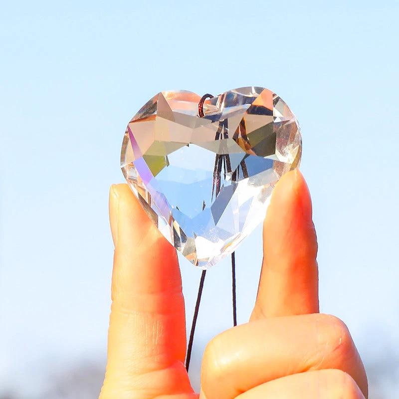 GlimmerHeart Elegant Heart-Shaped Sun Catcher – Enchanting Light Effects for Your Home Bowlift by Bowlift