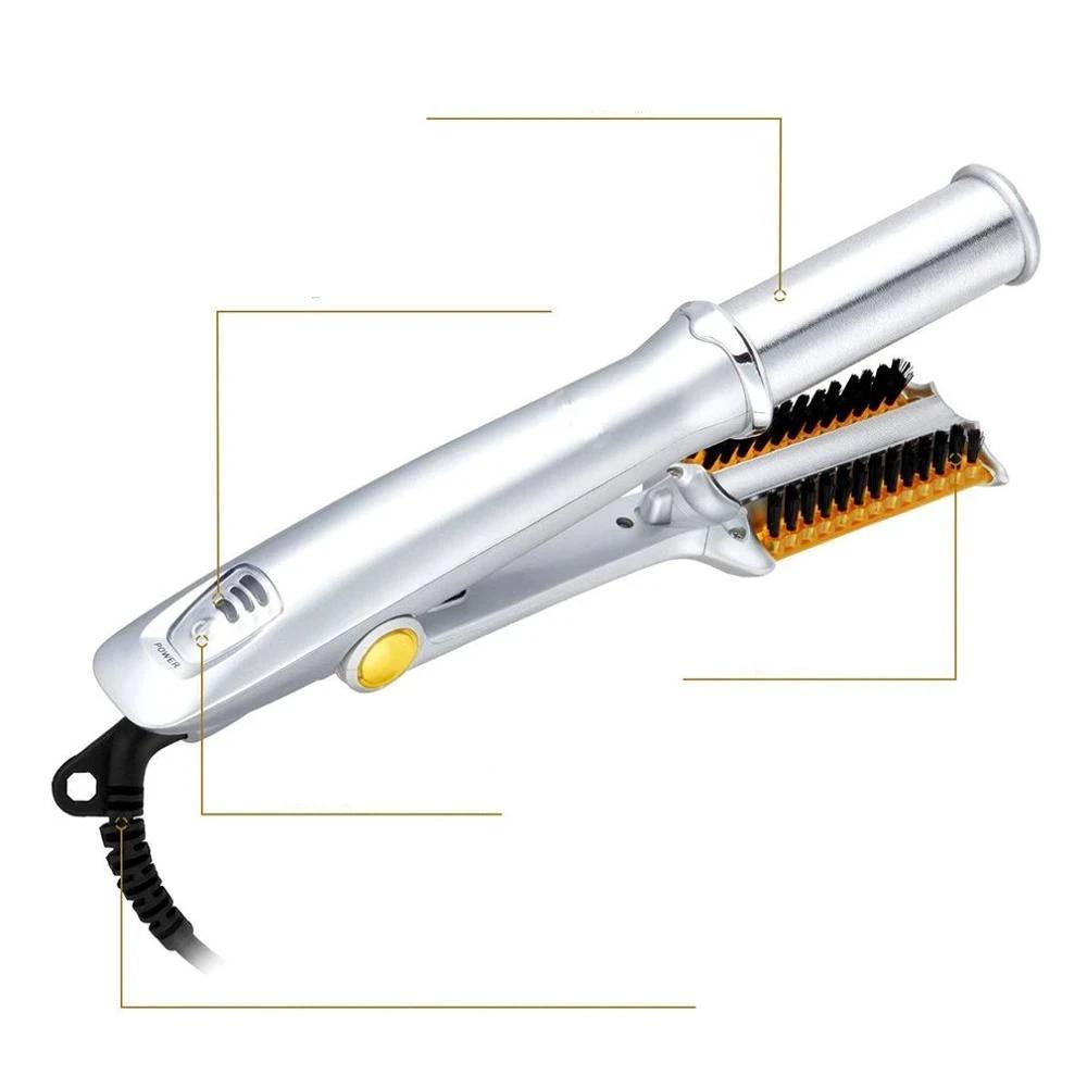 Hair Curling Iron Brush by Bowlift