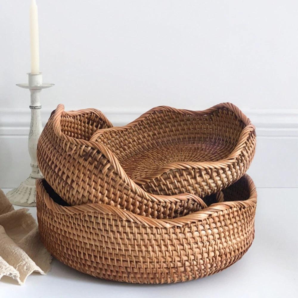 Stylish Handwoven Rattan Basket by Casa & Beyond