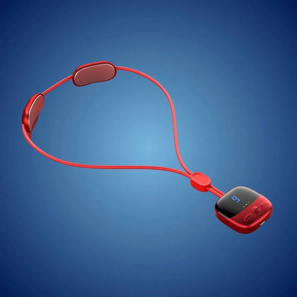 NeckEasePro Portable EMS Cervical Spine Massager | Pain Relief for Neck and Shoulder Tension - Muscle Relaxation Bowlift by Bowlift