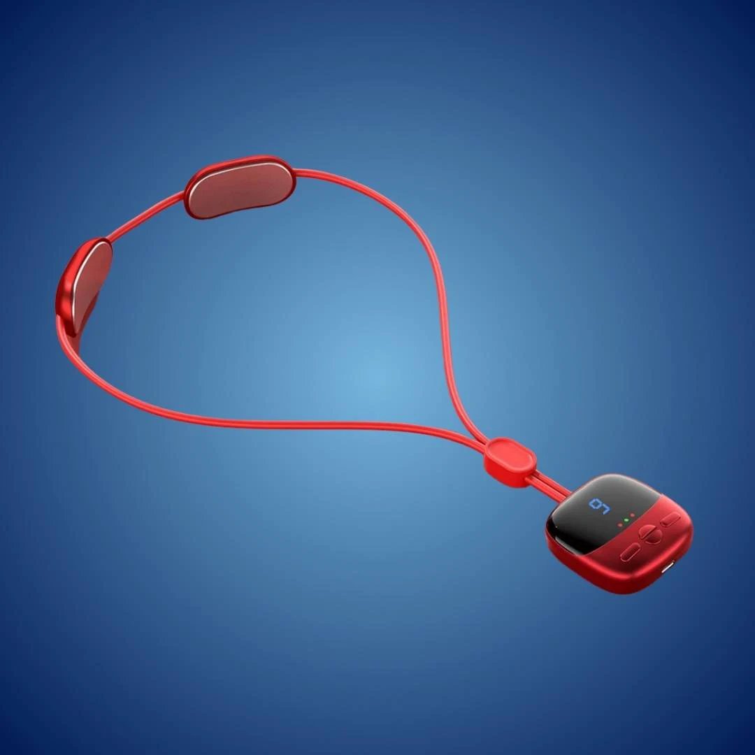 NeckEasePro Portable EMS Cervical Spine Massager | Pain Relief for Neck and Shoulder Tension - Muscle Relaxation Bowlift by Bowlift