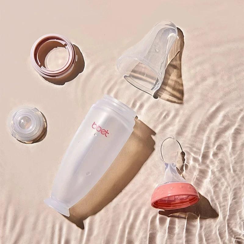 Baby Feeding Bottle with Spoon by BowLift