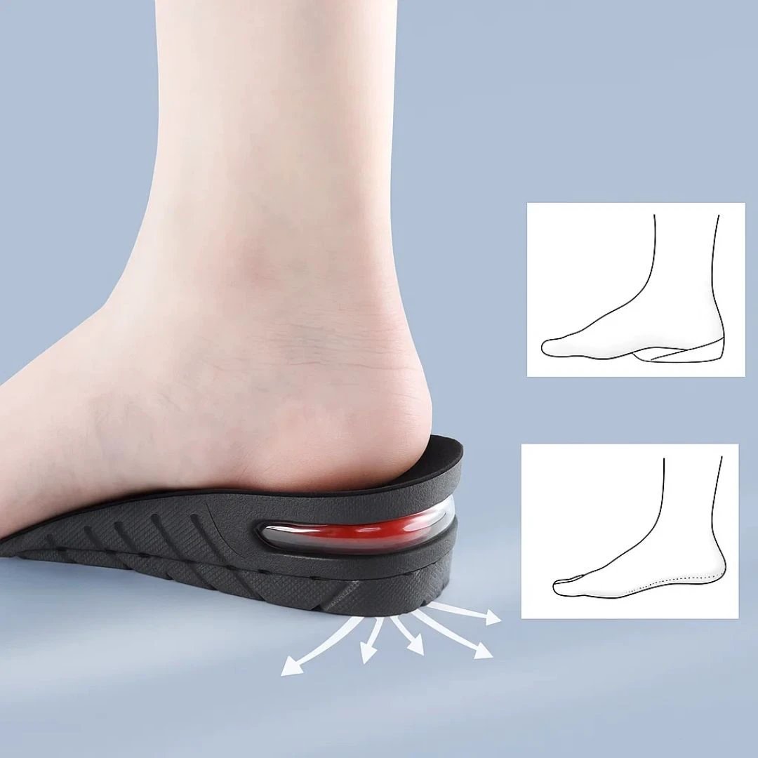 Heelsure | Heel Lift Insoles – Adjustable Height Boost – Breathable Cushioned Gel – Discreet Comfort for Work, Sport or Daily Wear Bowlift by Bowlift