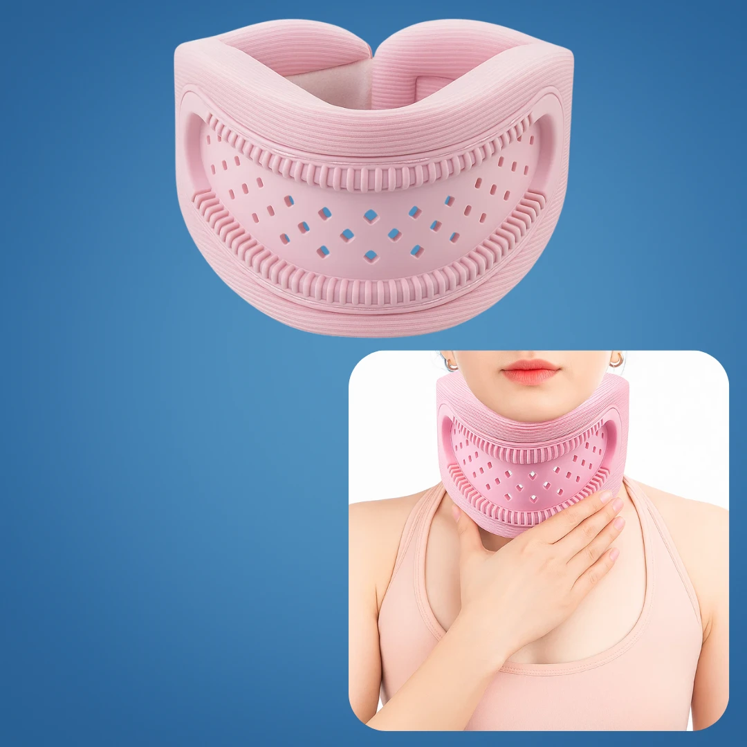 Lightweight Neck Support Brace – Foam Cushioning Breathable Design – Pain Relief for Office & Sleep Bowlift by Bowlift