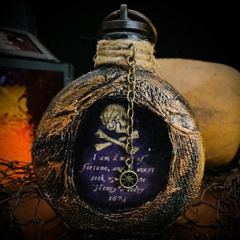 Skull Pirate Rum Bottle made of Resin by Bowlift