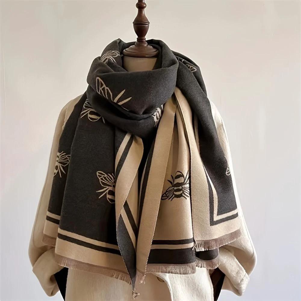 Nuvia Bee Pattern Winter Scarf by Casa & Beyond
