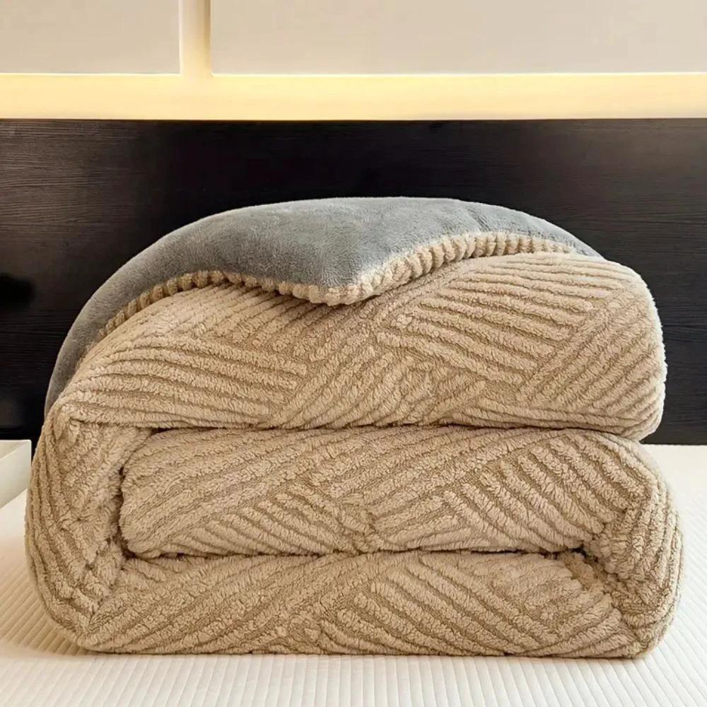 Chevron Luxe Plush Blanket by Casa & Beyond