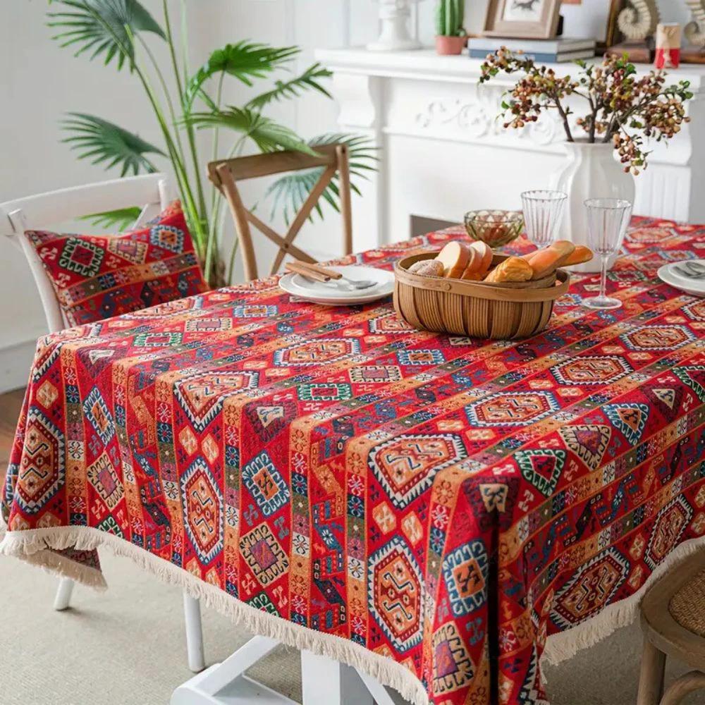 Oasis Dunes Boho Tablecloth by Casa & Beyond