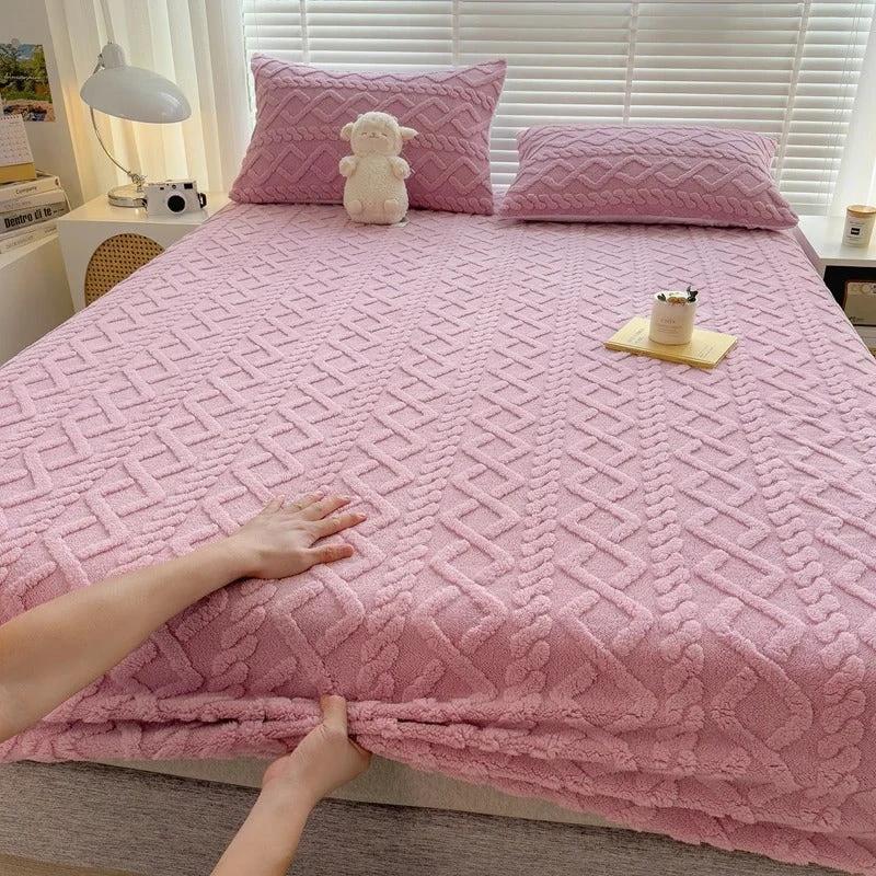 Thick Plush Fitted Mattress Cover Sheet - Soft & Easy to Make Bowlift by Bowlift
