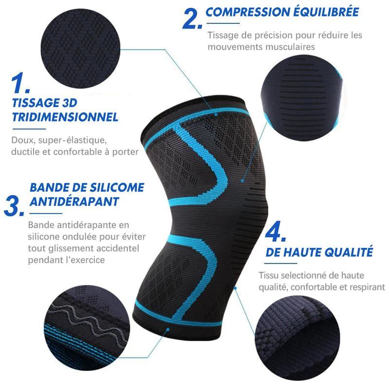 Elastic Knee Brace with Compression Effect by Bowlift
