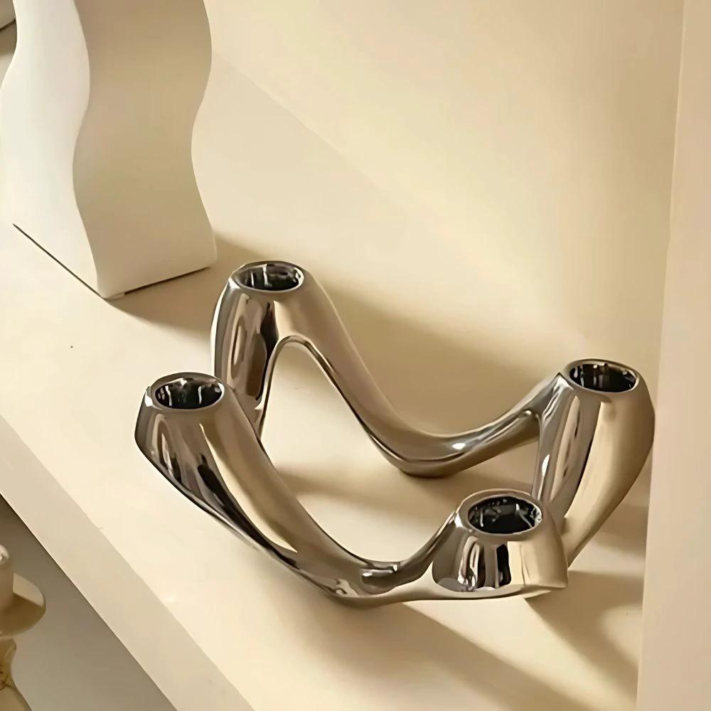 Cosmic Ripple Candle Holder by Casa & Beyond